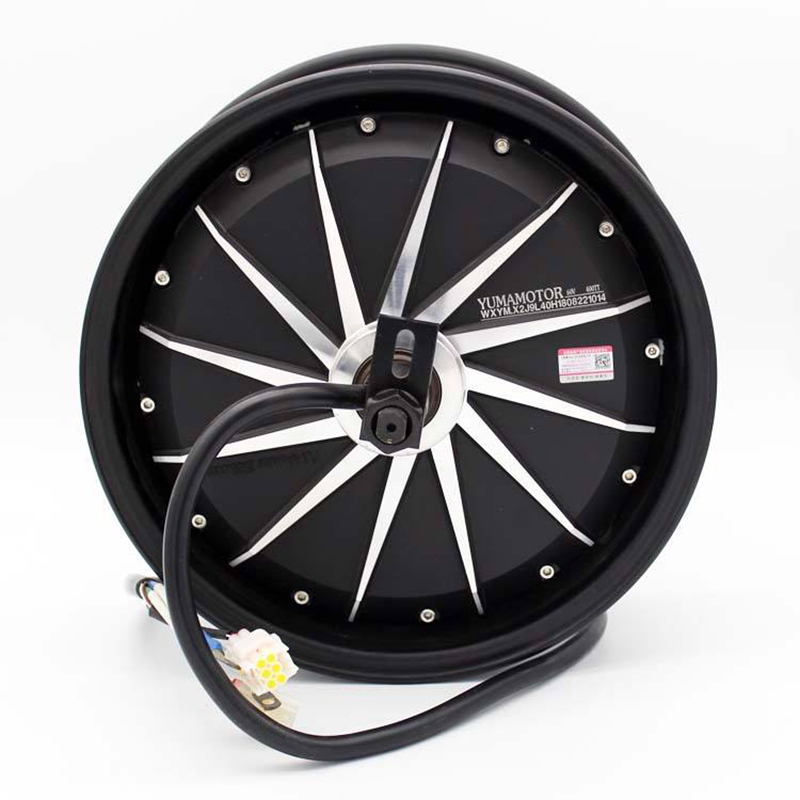 12 Inch 2000 W Custom Motorcycle Parts DC Brushless Hub Electric Motorcycle Motor